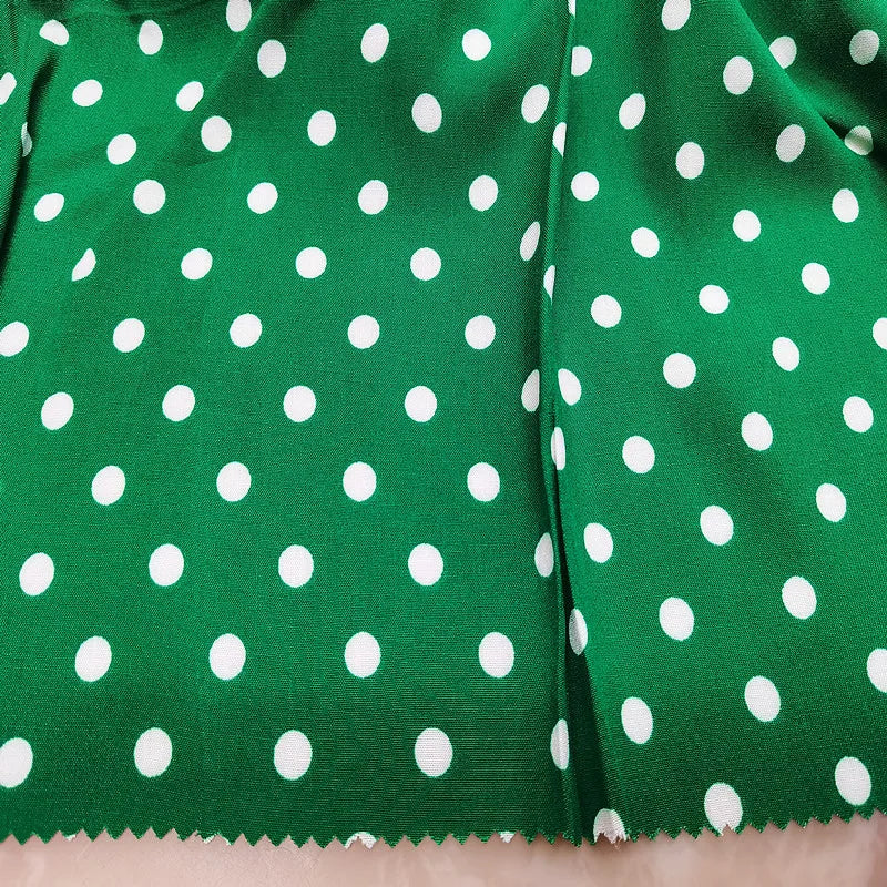 2025 Popular Polka Dot African Women Dress 100% Rayon Viscose Fabric