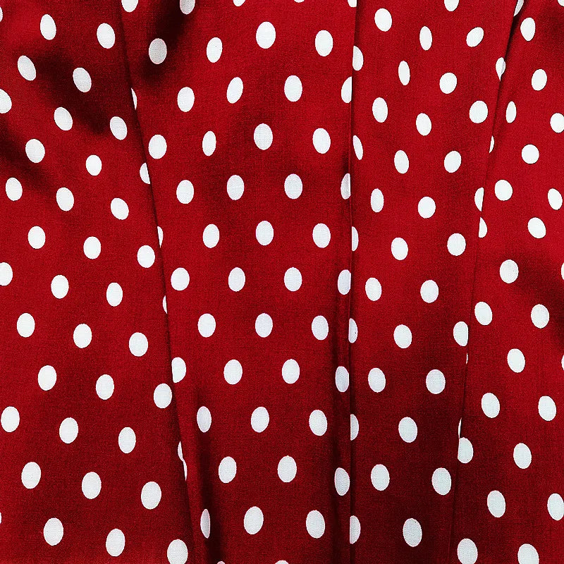 2025 Popular Polka Dot African Women Dress 100% Rayon Viscose Fabric