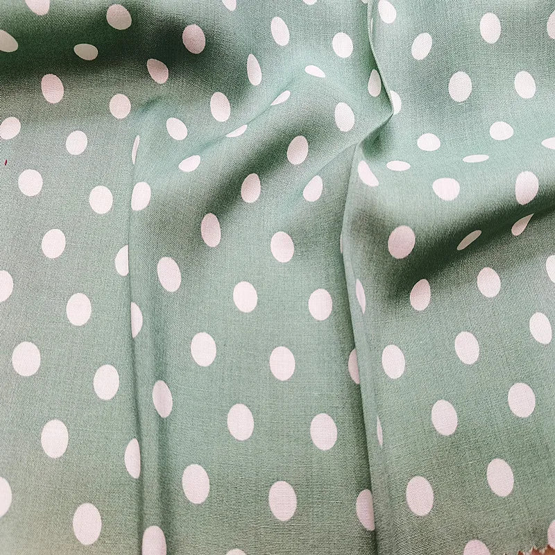 2025 Popular Polka Dot African Women Dress 100% Rayon Viscose Fabric