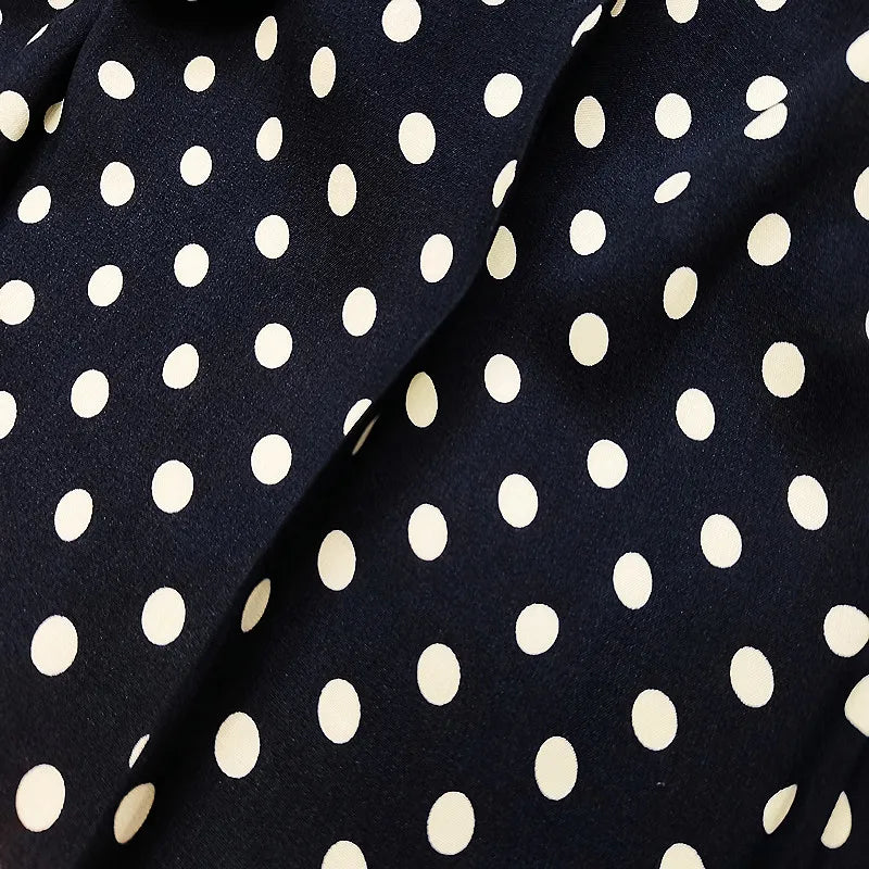 2025 Popular Polka Dot African Women Dress 100% Rayon Viscose Fabric