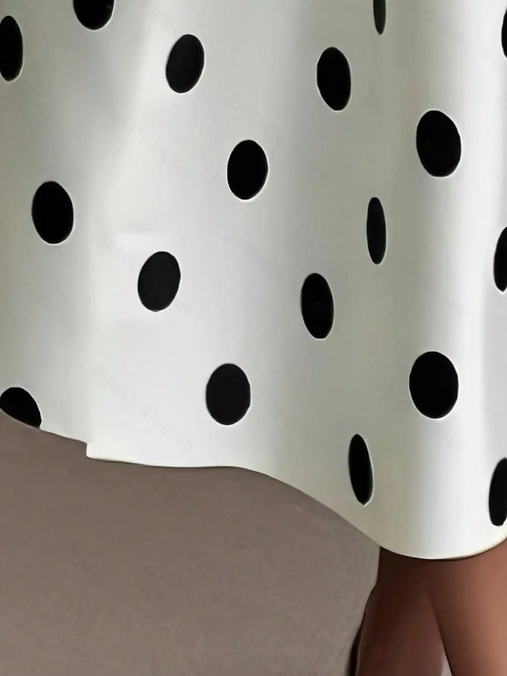 Women's Polka Dot Wrap Dress – V-Neck, Sleeveless & Waist Tie